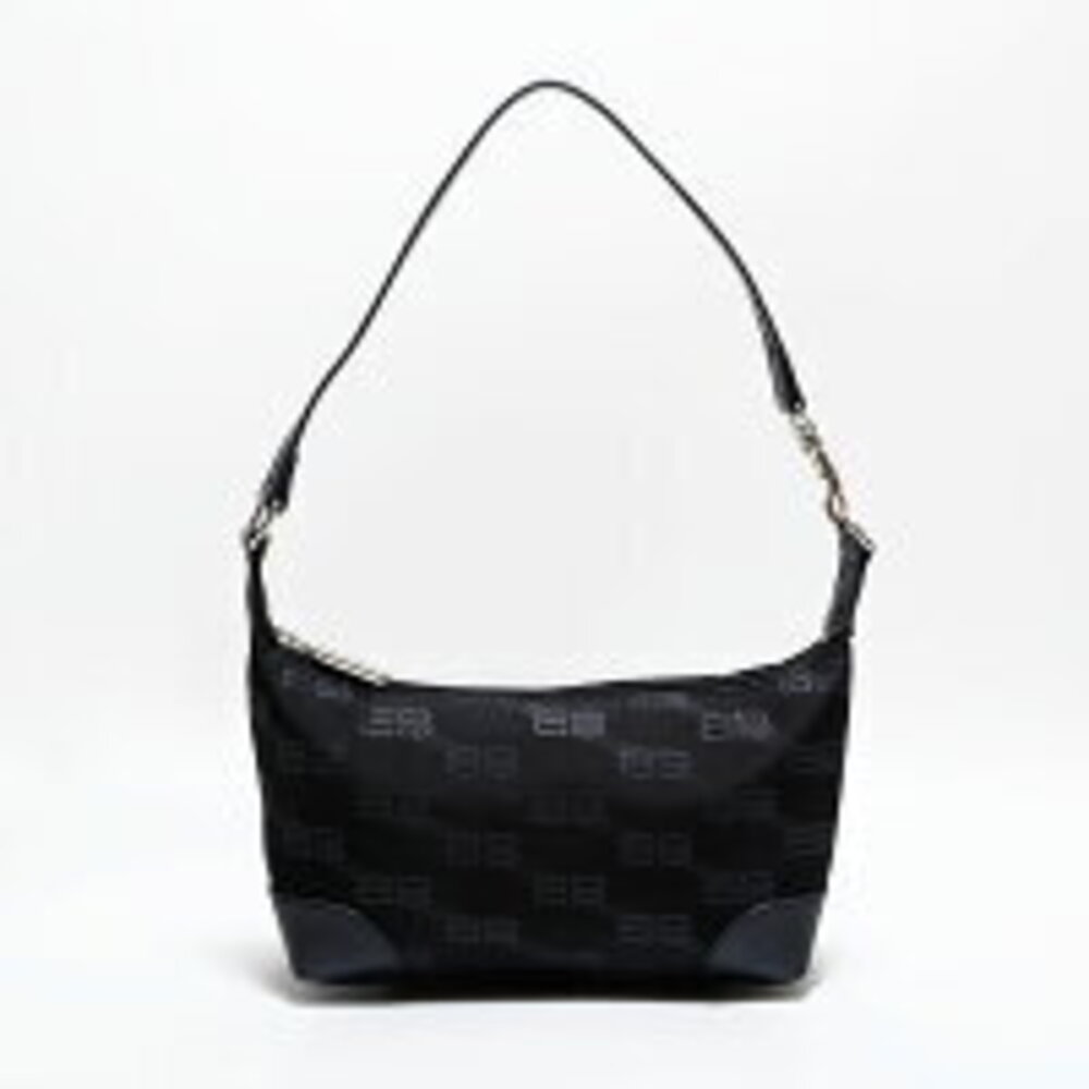 Balenciaga logo canvas shoulder bag black - Picture 2 of 13